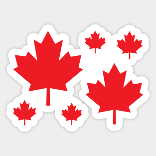 Canada Maple Leaf Flag Emblem Sticker